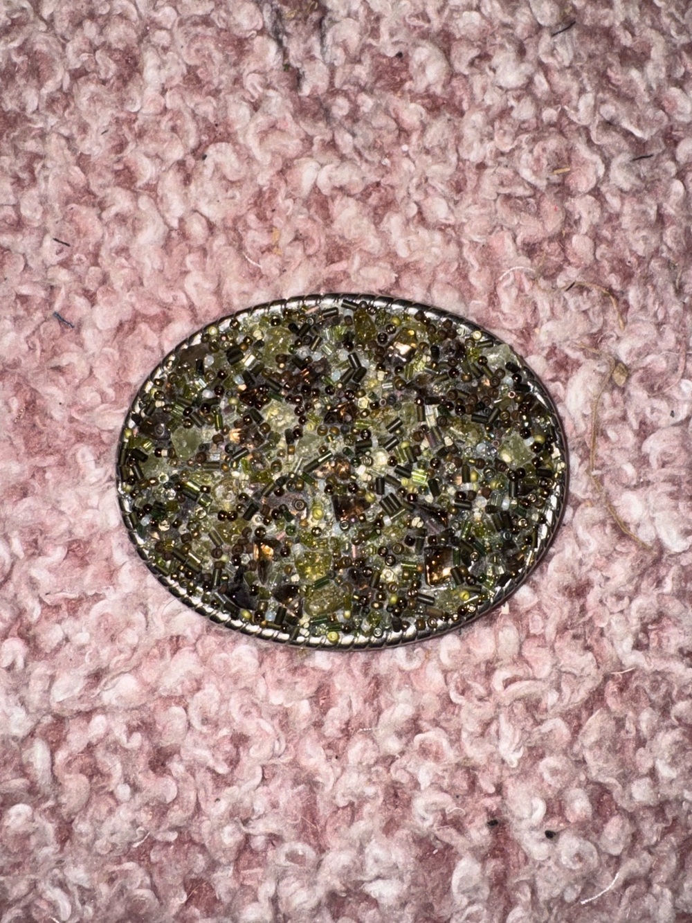 Hand Beaded Statement Belt Buckle